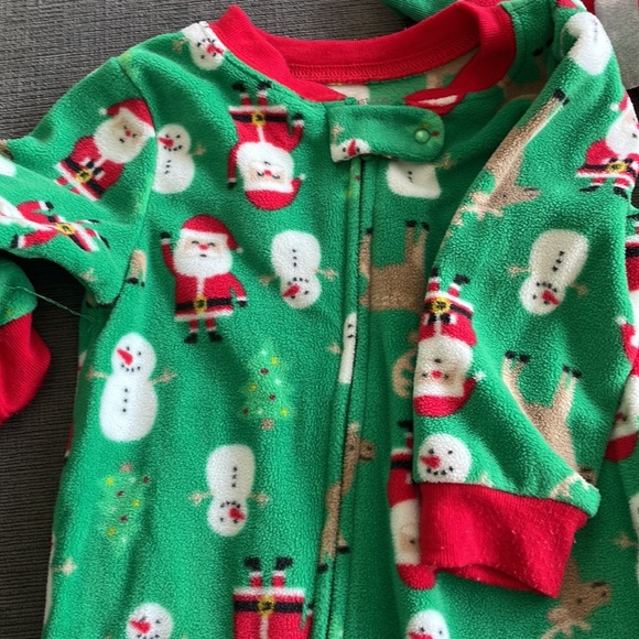 Carters Christmas footsie pajamas! - Picture 4 of 4